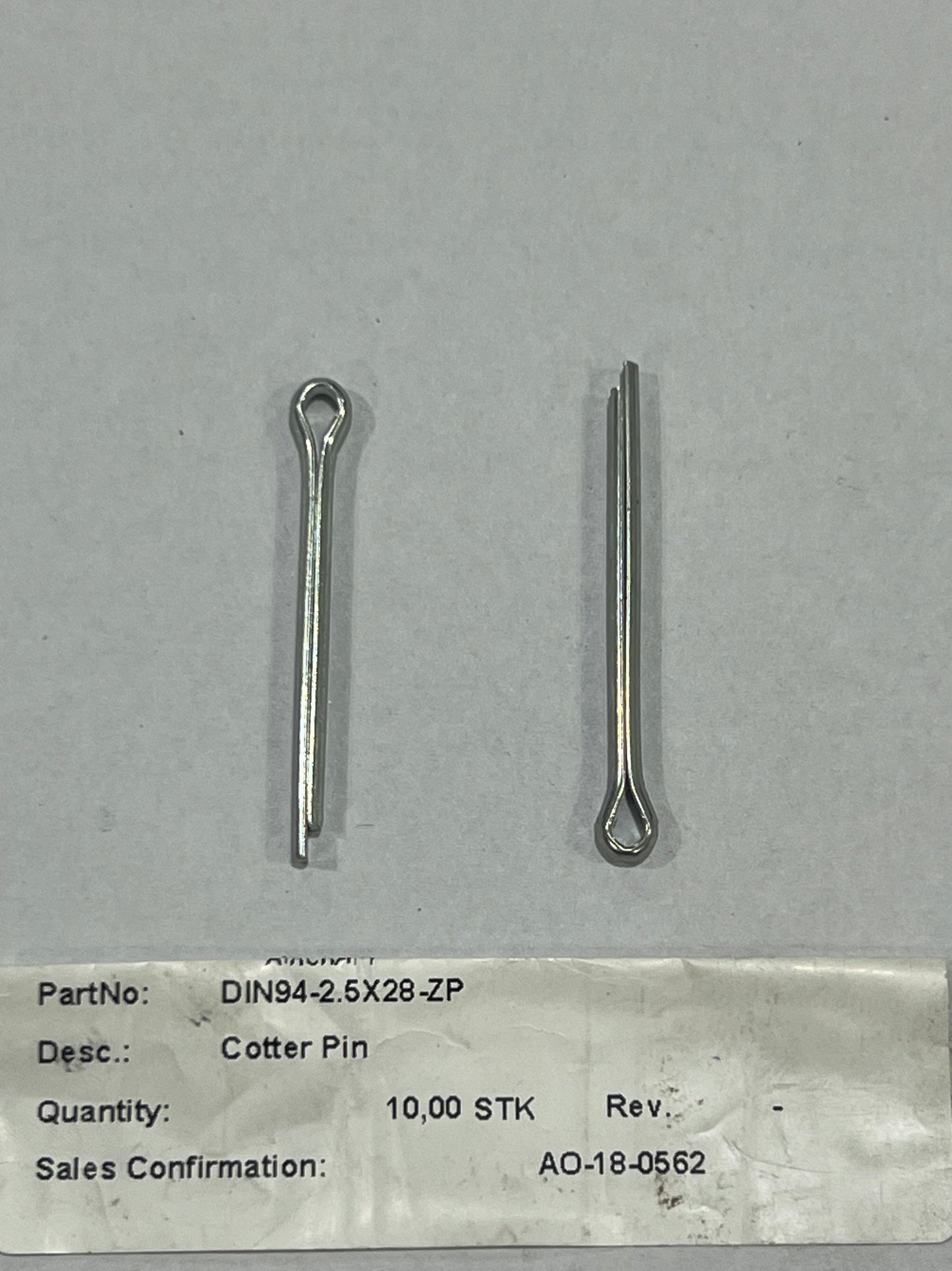 Cotter Pin DIN94-2.5X28-ZP