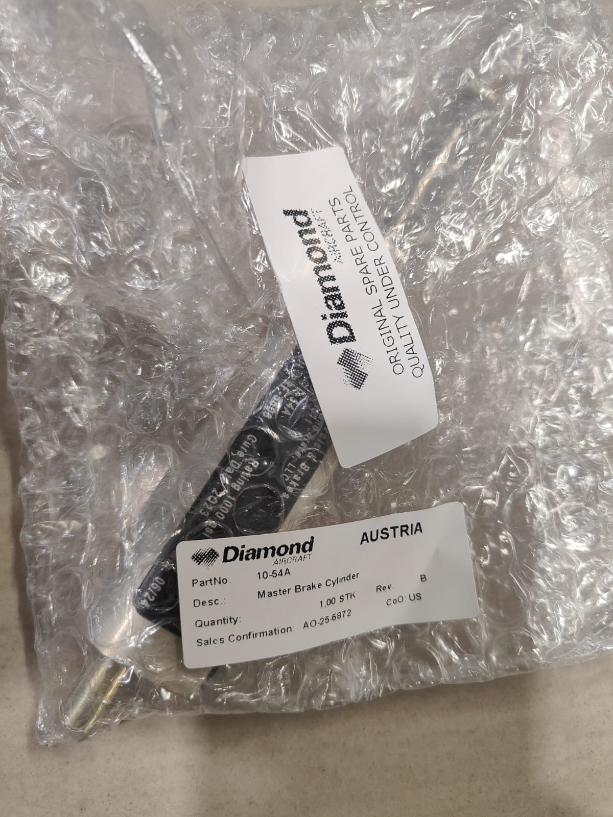 10-54A	MASTER BRAKE CYLINDER