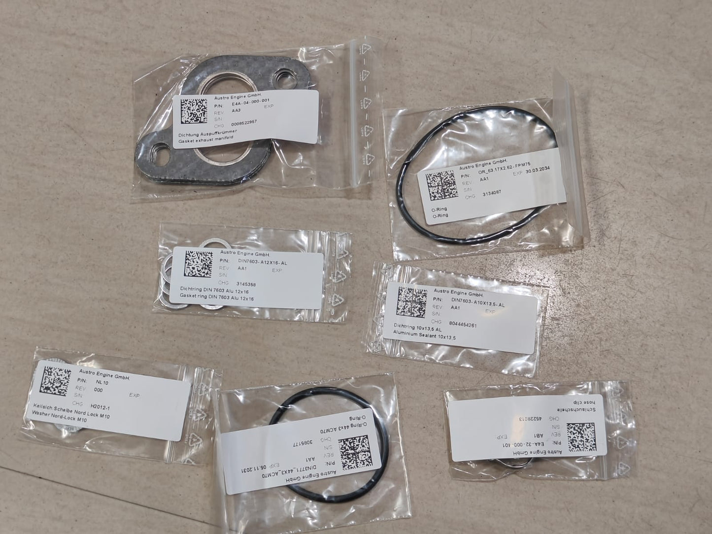 KS PISTON REPLACEMENT KIT, E4A-72-300-KIT