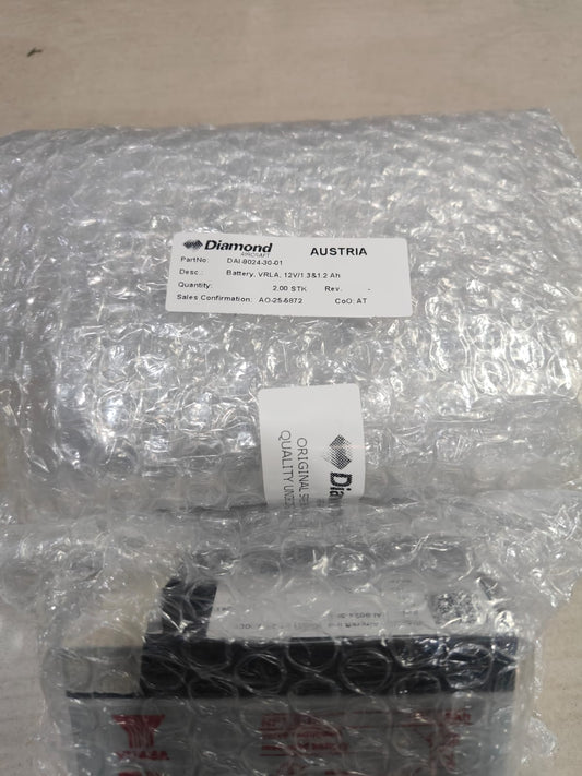 DAI-9024-30-01	BATTERY, VRLA, 12V/1.3 & 1.2 Ah