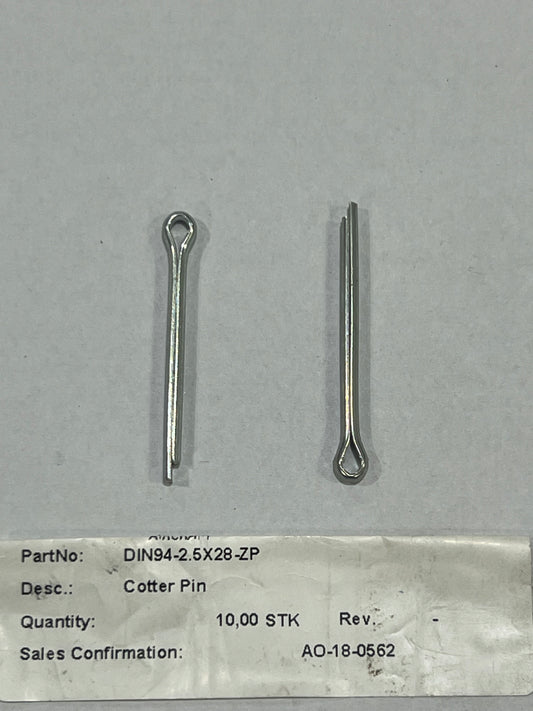 Cotter Pin DIN94-2.5X28-ZP
