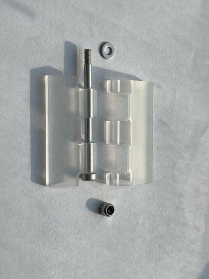 HINGE SET FOR KNOCK OUT WINDOW,CLEAR Part No: 301.25.4105