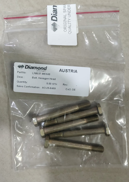 LN9037-M6X48 	BOLT, HEXAGON HEAD