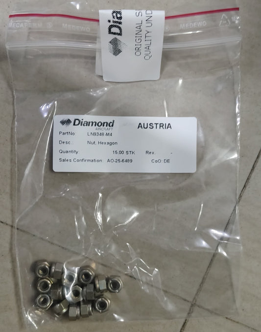 LN9348-M4 	NUT, HEXAGON