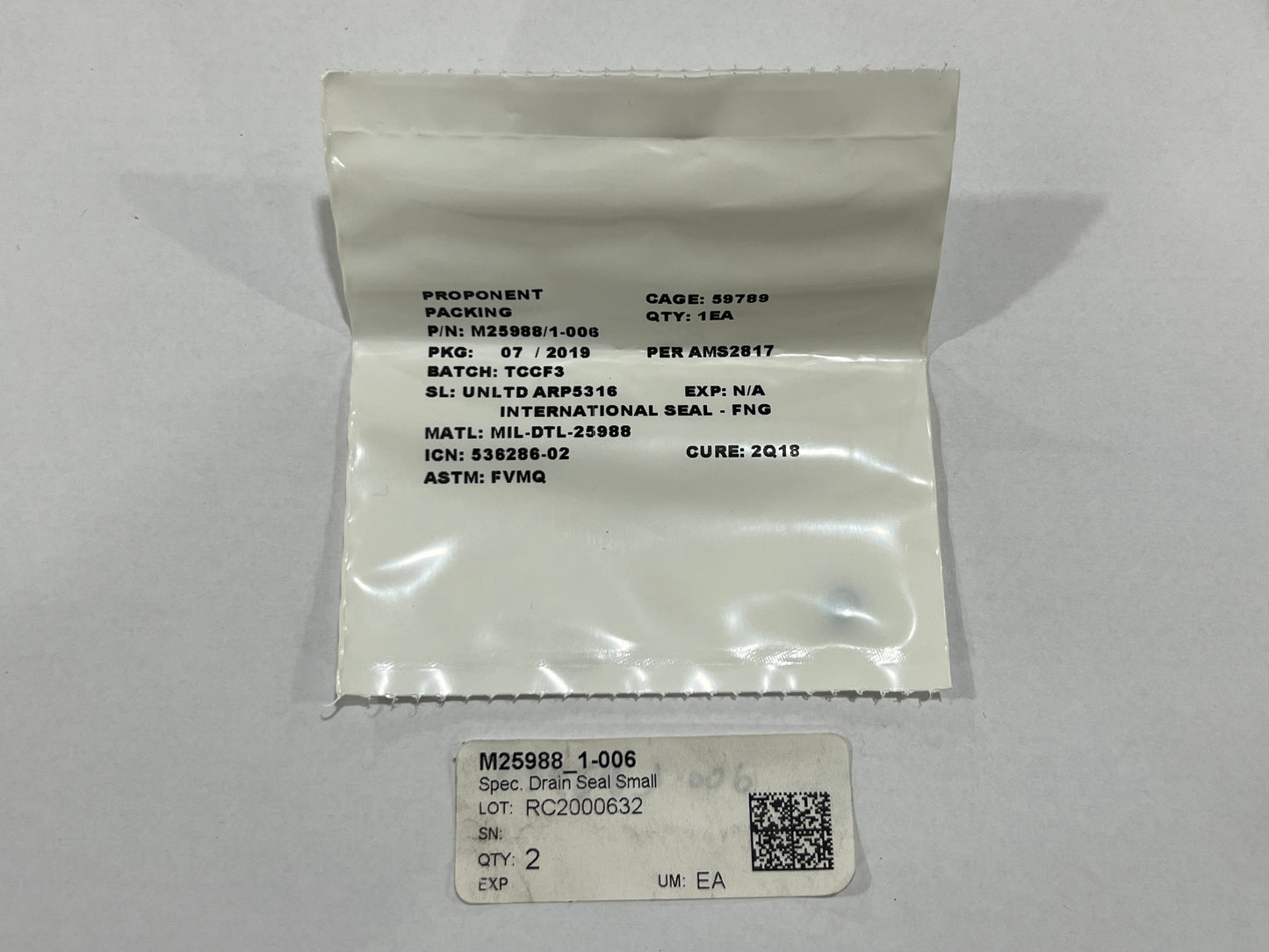 Drain Seal Small M25988-1-006