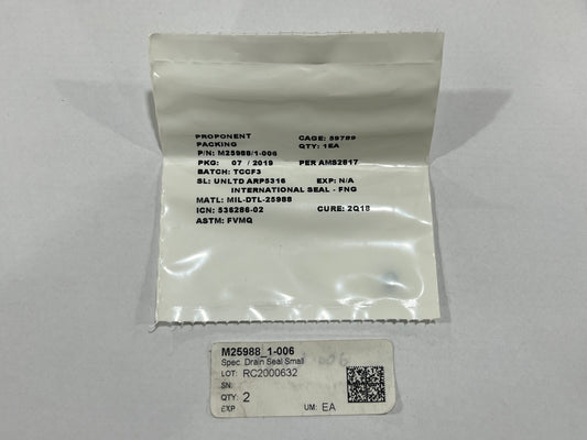 Drain Seal Small M25988-1-006