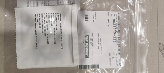 MS28775-222	PERFORMED PACKING SEAL, O-RING