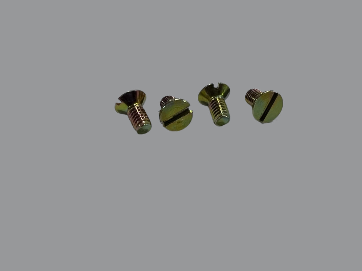 SCREW, SLOTTED COUNTERSUNK FLAT HEAD.    Part No. DIN963-AM4X8-YZP