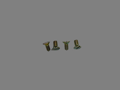 SCREW, SLOTTED COUNTERSUNK FLAT HEAD.    Part No. DIN963-AM4X8-YZP